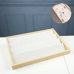 صينية أقراط من خشب الخيزران