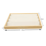 صينية أقراط من خشب الخيزران