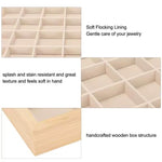 درج خشبي لعرض المجوهرات