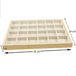 درج خشبي لعرض المجوهرات