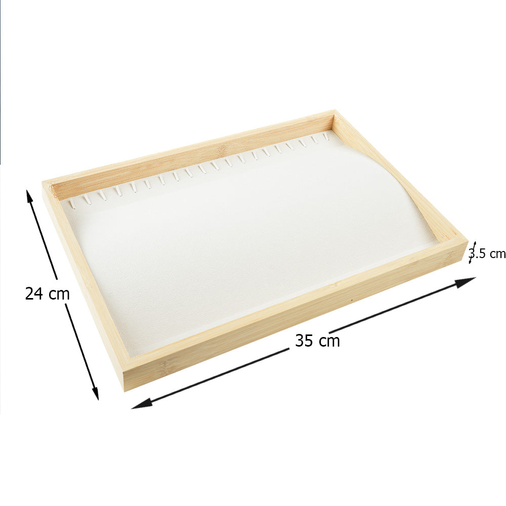 صينية عرض مجوهرات جديدة من الخيزران