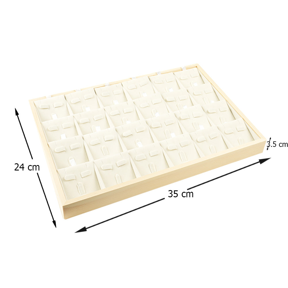 صندوق تخزين المجوهرات، رف عرض مجوهرات مكون من 18 شبكة