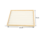 منظم عرض مجوهرات أقراط وخاتم وقلادة بتصميم متعدد الخلايا