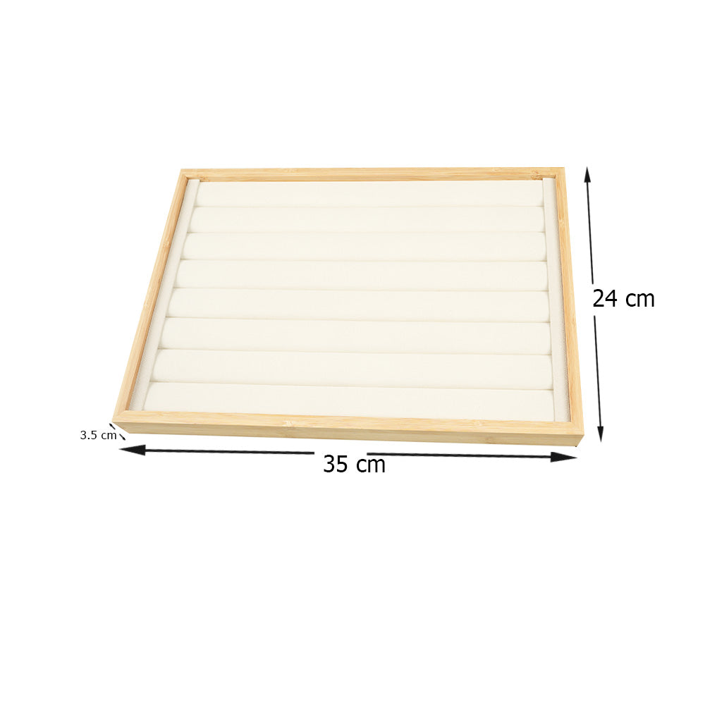 منظم عرض مجوهرات أقراط وخاتم وقلادة بتصميم متعدد الخلايا