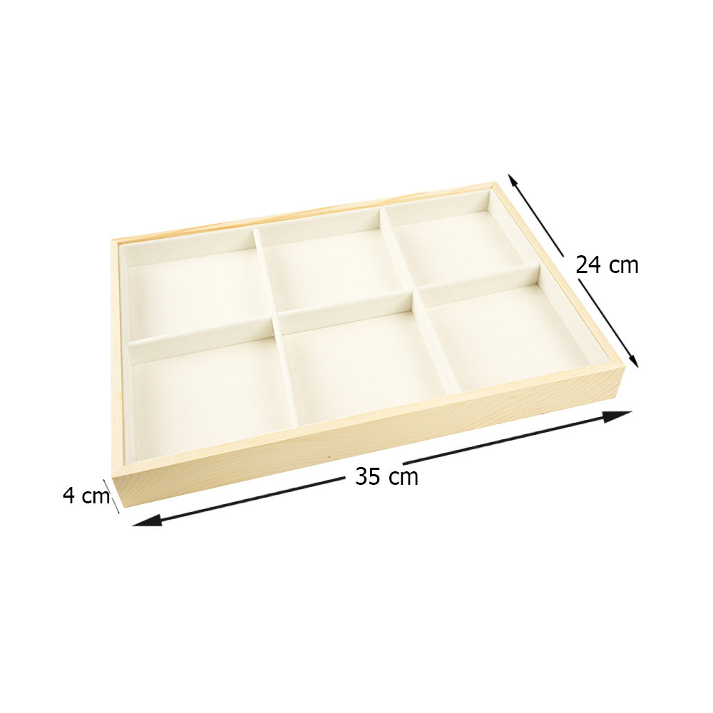 صينية تخزين المجوهرات للقلائد والأقراط والأساور