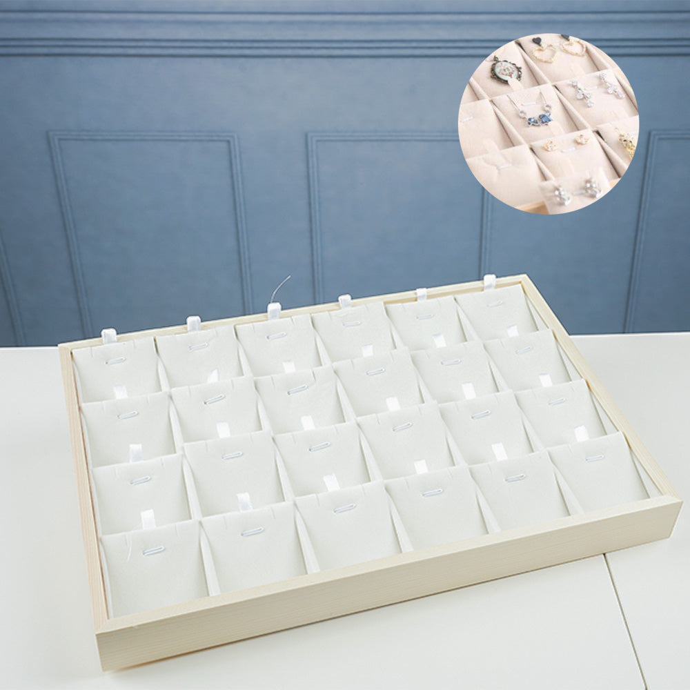 منظم قلادات وأقراط بتصميم 24 شبكة