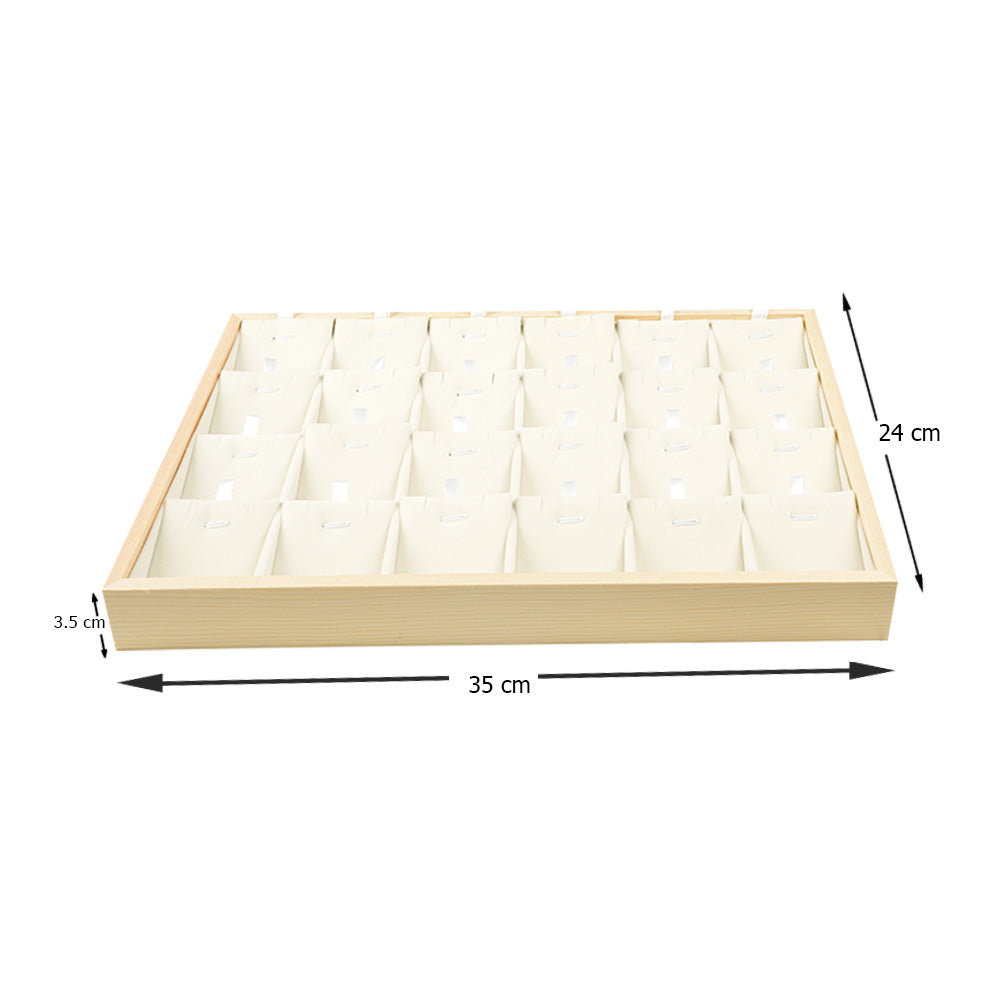 منظم قلادات وأقراط بتصميم 24 شبكة