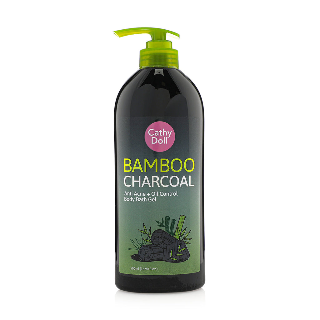cathydoll cathy doll bamboo charcoal anti acne and oil control body bath gel sk cosmetics boutiqaat كاثي دول غسول الجسم بالبامبو و الفحم المضاد لحب الشباب اس كي كوزمتيكس بوتيكات