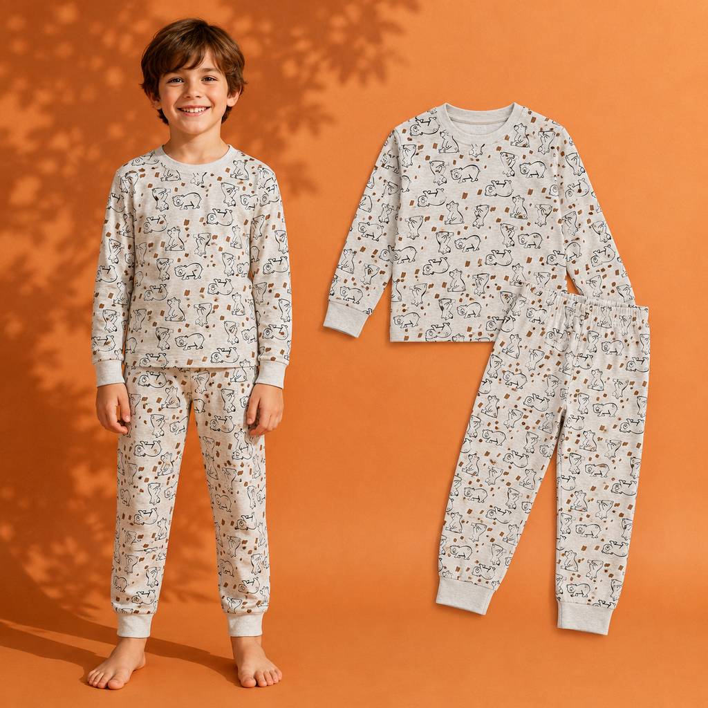 بيجامة ولادي كم طويل 2ق