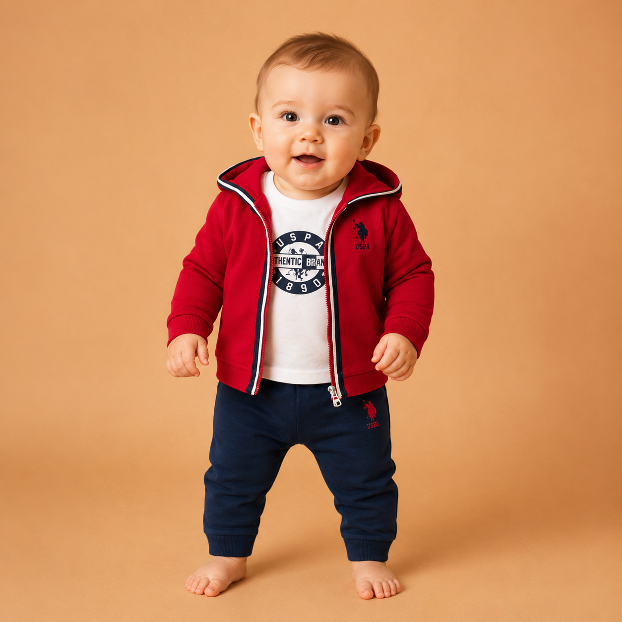 U.S POLO طقم بيبي