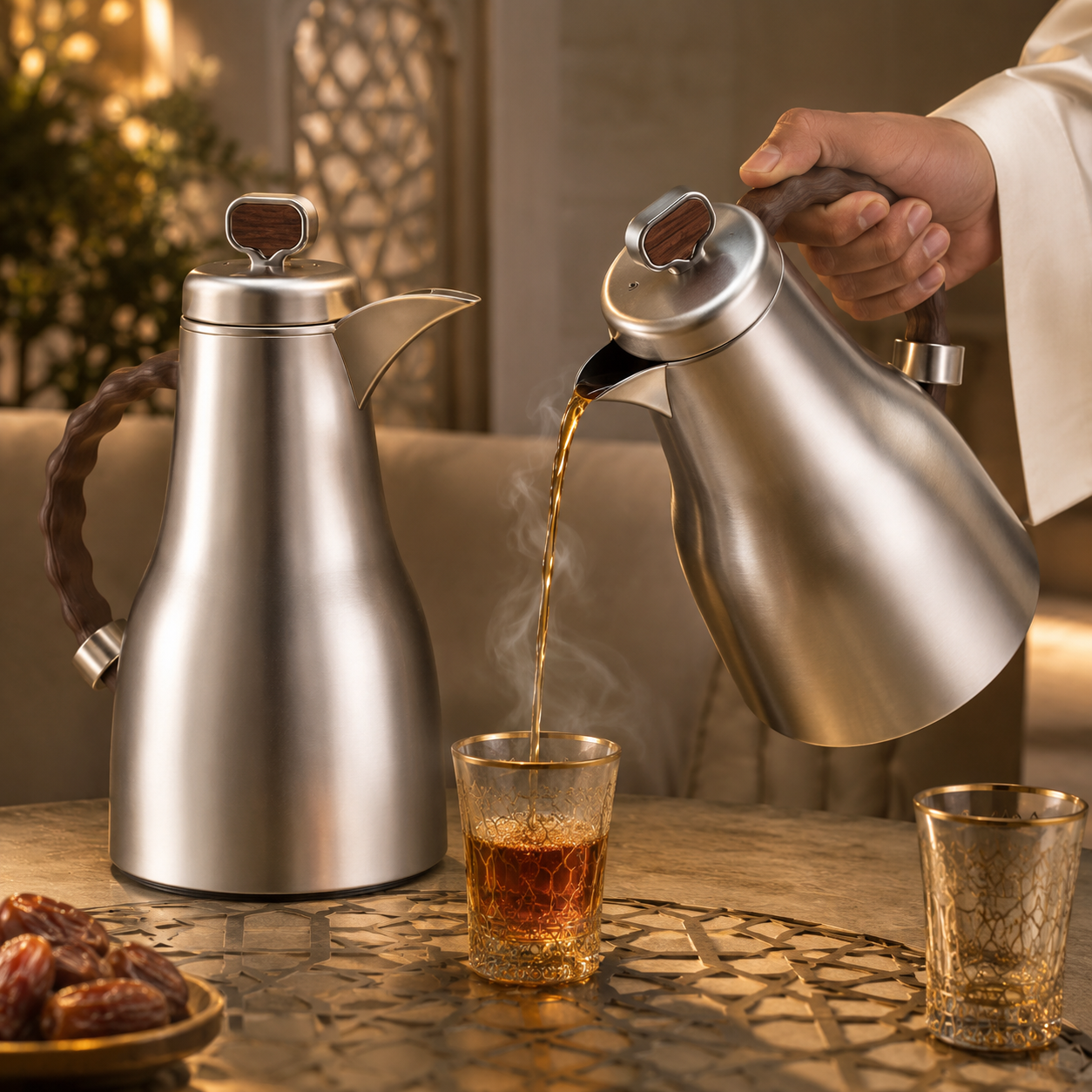 طقم مطارات بدرة 2 قطعة 1/0.7 لتر