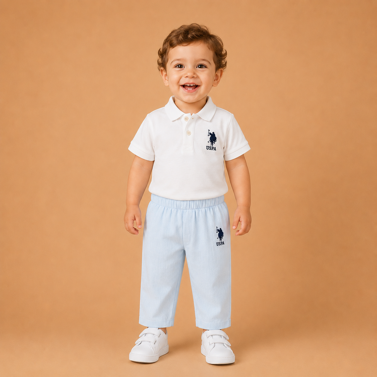 U.S POLO طقم بيبي