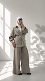 بدلة نسائي لنن