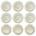 طقم أطباق مائدة فاخر 24 قطعة