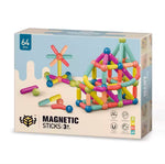 أعواد مغناطيسية مع كرات – 64 قطعة