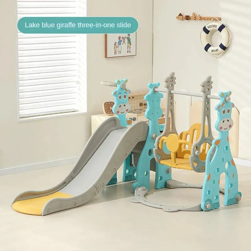 أرجوحة مع زحلاقية 3 في 1 للعب للأطفال