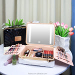 حقيبة مكياج مضيئة - مرآة بإضاءة LED