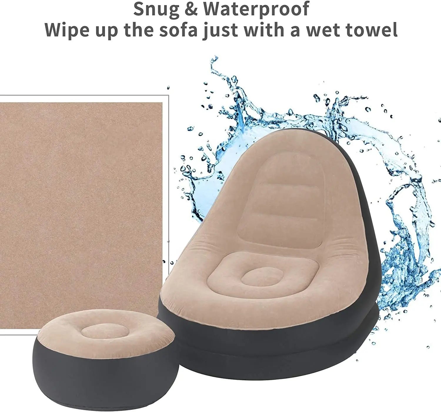 مجموعة كرسي قابل للنفخ