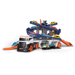 شاحنة، سيارتين، موقف بالأسفل