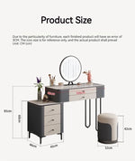 طاولة الماكياج مع مرآة مضيئة