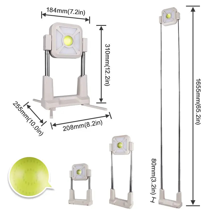 مصباح تخييم يعمل بالطاقة الشمسية