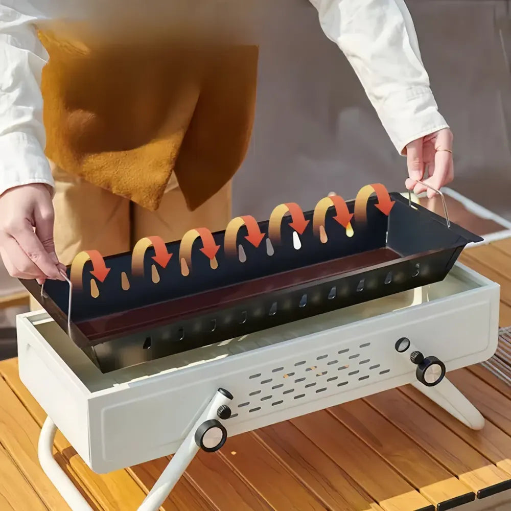 شواية فحم محمولة قابلة للطي