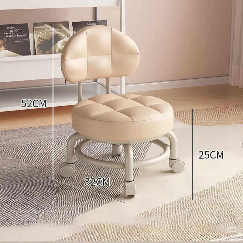 كرسي دوار منخفض مع عجلات