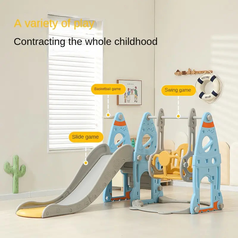 أرجوحة مع زحلاقية 3 في 1 للأطفال الصغار
