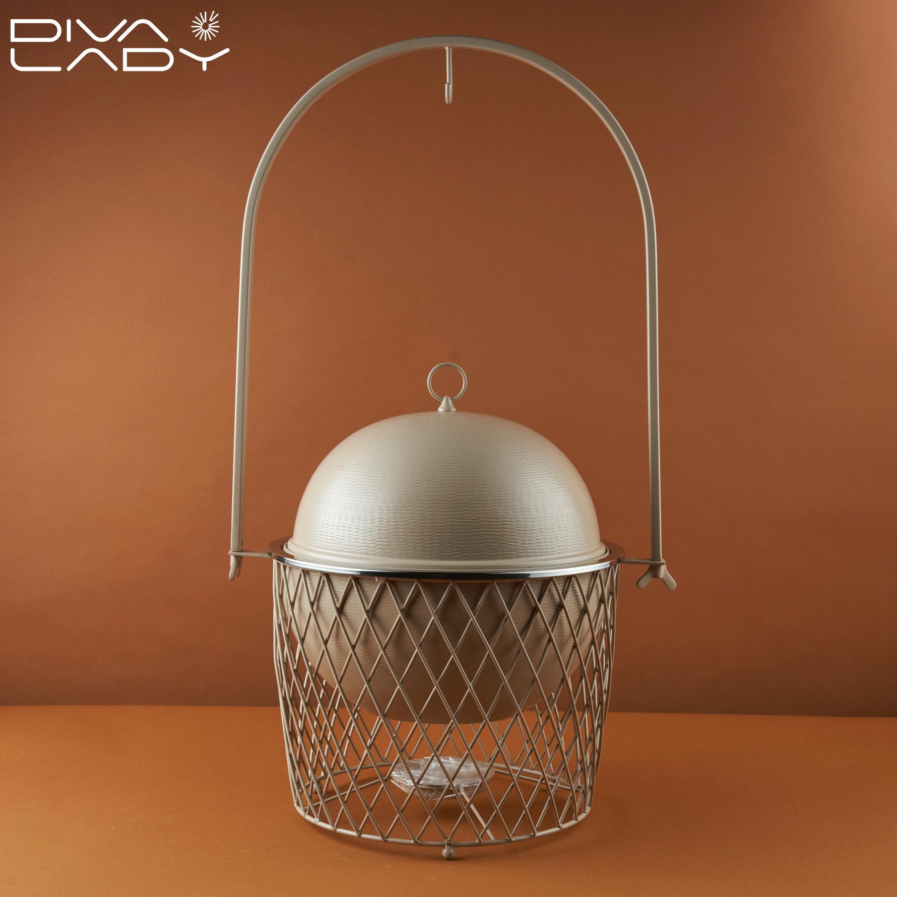 سخان طعام مدور مع حامل