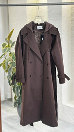 جاكيت نسائي طويل بحزام