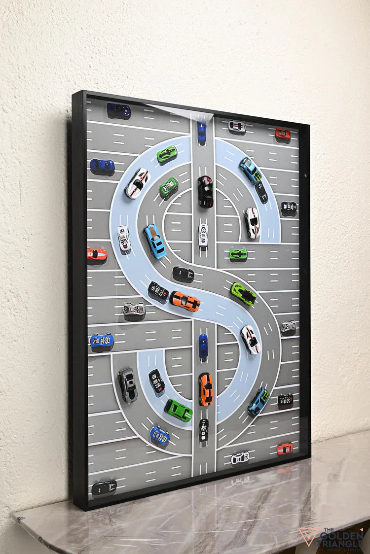 إطار لحركة مرور السيارة فني