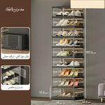 خزانة أحذية شفافة قابلة للطي