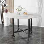 طاولة طعام مستديرة قابلة للطي