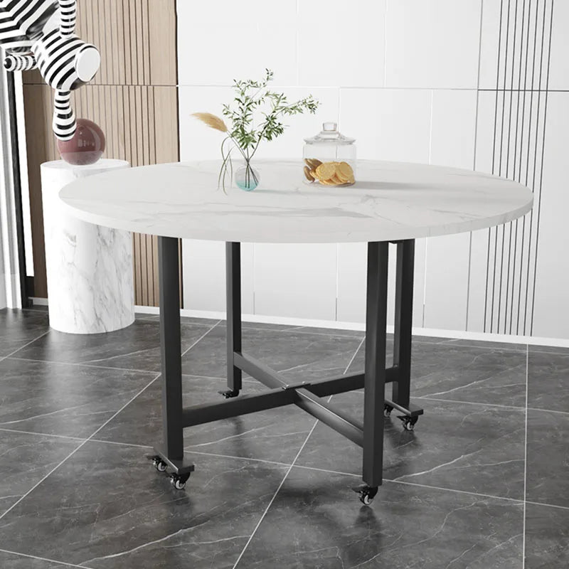 طاولة طعام مستديرة قابلة للطي