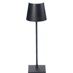 مصباح معدني طاولة LED يعمل بالبطارية