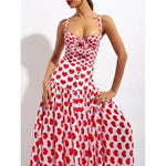 ملابس سباحة مطبوعة مع غطاء وتنورة