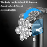 مجموعة ماكينة حلاقة رجالية قابلة للطي