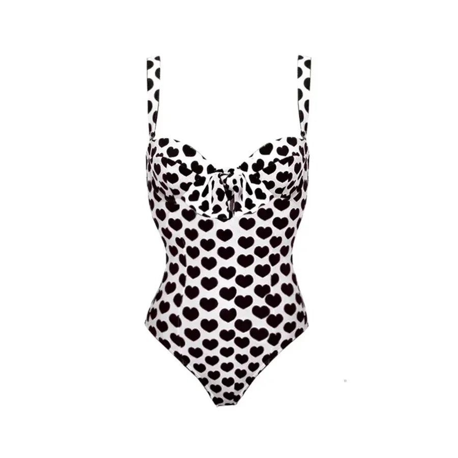 ملابس سباحة مطبوعة مع غطاء وتنورة