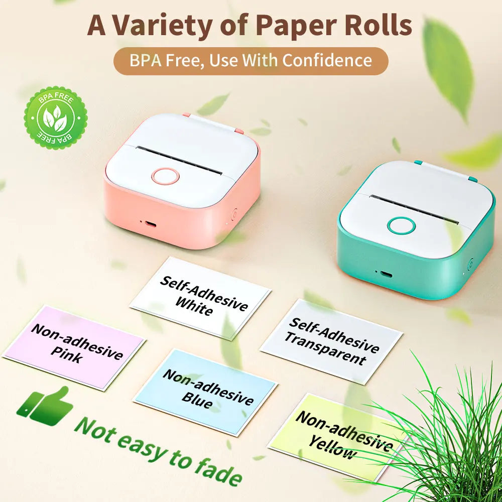 T02 Sticker Printer- Inkeless Printer