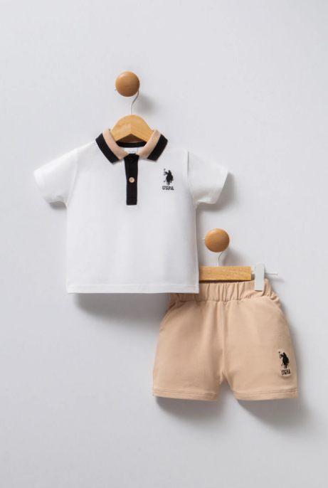 U.S POLO طقم بيبي