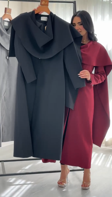 جاكيت شال زر