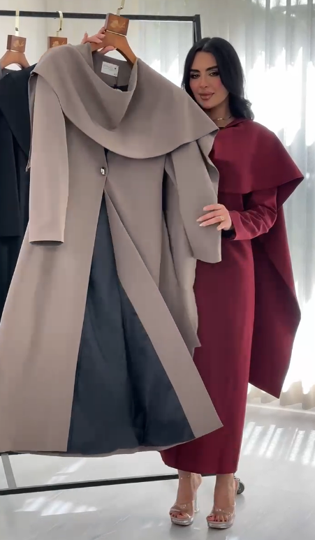 جاكيت شال زر