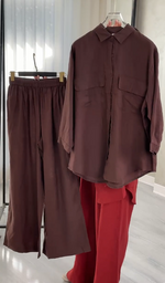 بدلة نسائي بخصر مطاطي