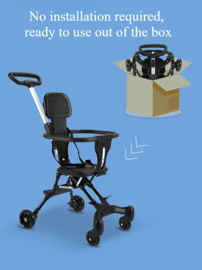 عربانه بيبي متحركه قابلة للطي بنقرة واحدة