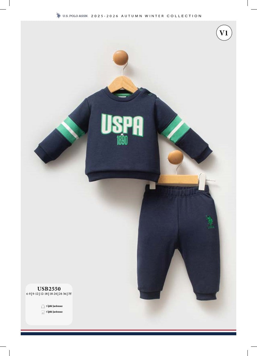 طقم بيبي U.S POLO