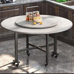 طاولة طعام مستديرة قابلة للطي