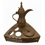 طقم صينية مع دلة قهوة