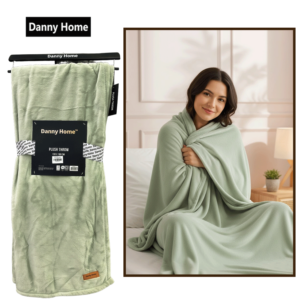 بطانية قطيفة فاخرة ناعمة سادة