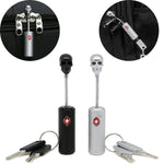 قفل أمتعة السفر المعدني