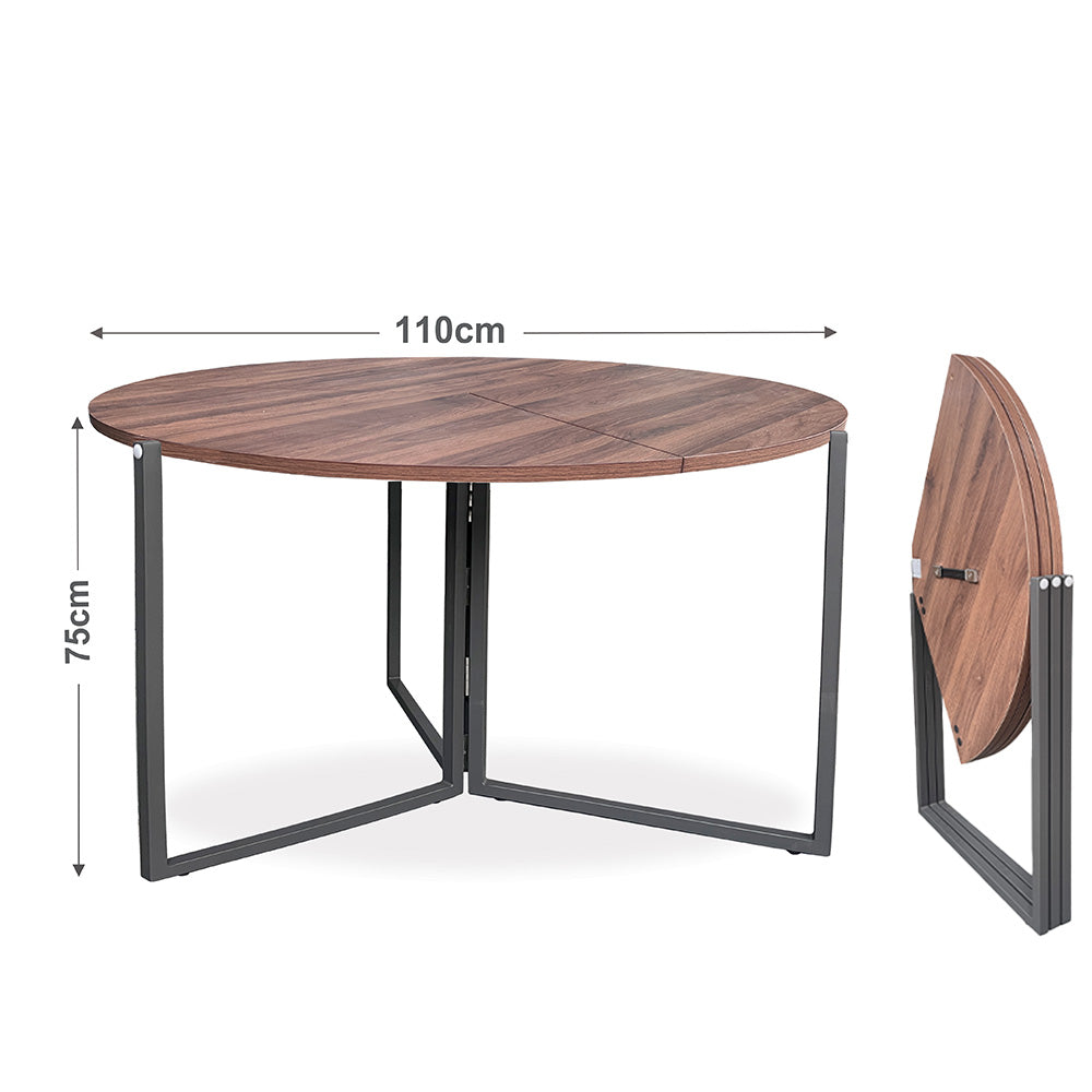 طاولة مستديرة قابلة للطي